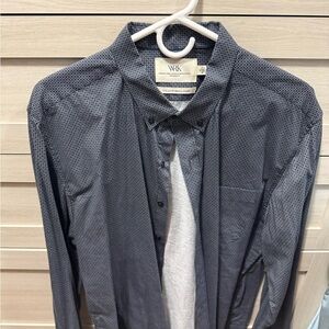 Men's Blue Lightweight Shirt Jacket